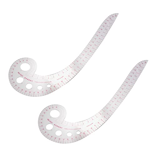 Mocturnity 2Stck 11.8 Lange Komma GeformteR Kunststoff Transparent Franzoesisch Kurve Lineal Mocturnity 2Stck 11.8 Lange Komma GeformteR Kunststoff Transparent Franzoesisch Kurve Lineal von Mocturnity