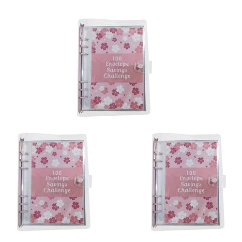Mocturnity 3 x 100 Stück Challenge Binder Sparordner für Save 5050 mit Geldumschlägen für die Budgetplanung, Rot Mocturnity 3 x 100 Stück Challenge Binder Sparordner für Save 5050 mit Geldumschlägen für die Budgetplanung, Rot von Mocturnity