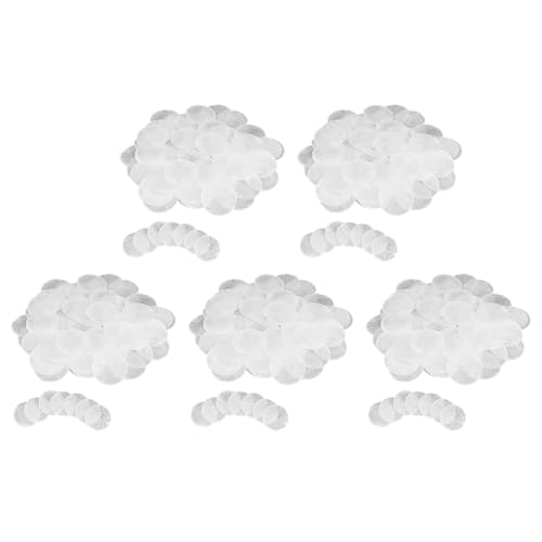 Mocturnity 300 runde Muscheln, 5,1 cm, mit 2 Löchern, natürliche weiße Muscheln für Windspiele, Schmuckherstellung, Heimdekoration von Mocturnity