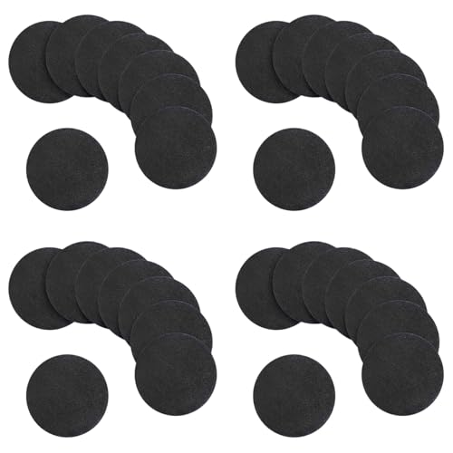 Mocturnity 32 Stück 15Cm Schwarz Mandala Kraft Papier Runder Karton zum Malen DIY Kartons für Künstler Maler von Mocturnity