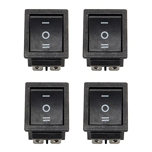 Mocturnity 4 x Wippschalter, 6 Klemmen, 3 Positionen, ON/OFF/ON, DPDT, 16 A, 250 VAC, 20 A, 125 V Wechselstrom von Mocturnity