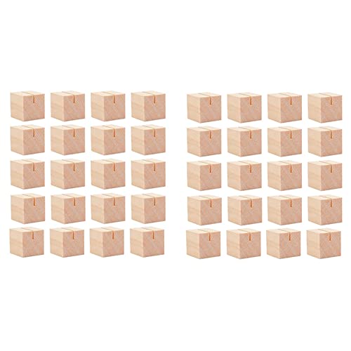 Mocturnity 40 Stück Holz Tischnummernhalter aus Massivholz für Namensschilder, Bilder, Postkarten Mocturnity 40 Stück Holz Tischnummernhalter aus Massivholz für Namensschilder, Bilder, Postkarten von Mocturnity