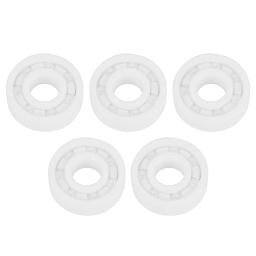 Mocturnity 5 Stück Weiße 6000- Vollkeramiklager ZrO2 Kugellager Zirkoniaoxid-Lager 10 X 26 X 8mm von Mocturnity