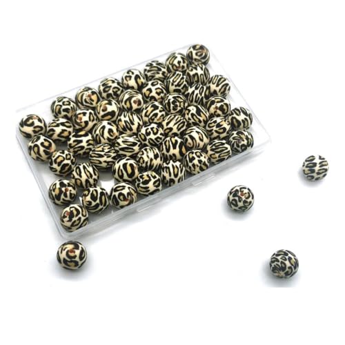 Mocturnity 50 Silikonperlen, 15 mm, Großpackung, für Kugelschreiber, Halskette, Armband, Kordel, Herstellung A von Mocturnity