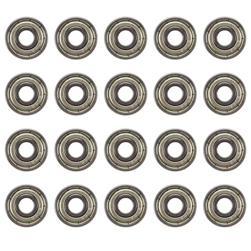 Mocturnity 606Z 6 x 17 x 6 mm Metall Miniatur Starre Kugellager, 20 Stück Mocturnity 606Z 6 x 17 x 6 mm Metall Miniatur Starre Kugellager, 20 Stück von Mocturnity