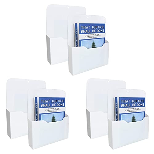 Mocturnity 6x Magnetische Akten Halter - Papier Halter, Organisator,Hängende Wand Akten Organisator Büro Bedarf Aufbewahrung von Mocturnity