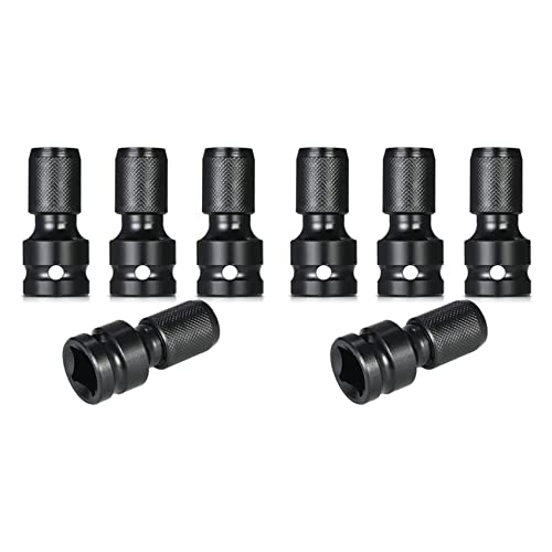 Mocturnity 8-teiliger Adapter, 1/2 Zoll, quadratisch, A 1/4 Zoll, Sechskantschaft, Konverter von Mocturnity