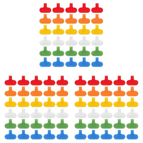 Mocturnity 90 Kabeletiketten, Kabeletiketten, mehrfarbig, zum Beschriften auf Kabeln, Etiketten für Kabelmanagement und Identifizierung von Mocturnity