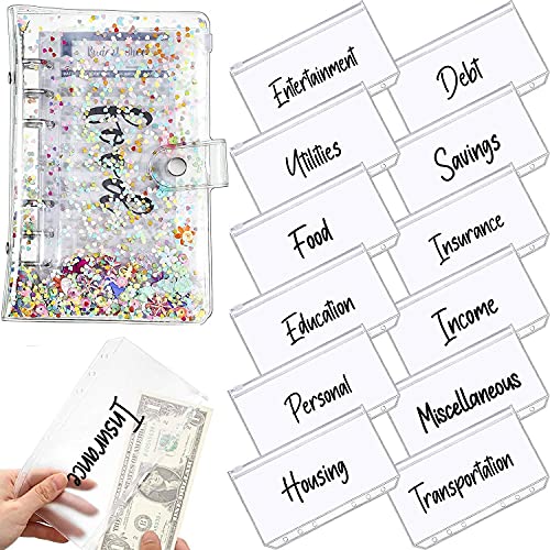 Mocturnity A6--Ordner mit Notizbucheinband, PVC-Ordnerhülle, 6-Ringordner, wasserdicht, Notizbuch, Ausgabenbudgetblatt, mehrfarbig Mocturnity A6--Ordner mit Notizbucheinband, PVC-Ordnerhülle, 6-Ringordner, wasserdicht, Notizbuch, Ausgabenbudgetblatt, mehrfarbig von Mocturnity