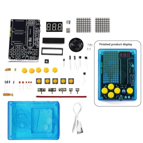 Mocturnity DIY-Pixel-Set + Mini-Pixel-Konsole, elektronisch, DIY-Set, Schweißprojekt, praktisch, zum Löten von Löten von Mocturnity