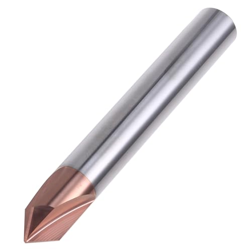 Mocturnity Fasenmesser mit gerader Nut aus Hartmetall, 90 Grad, 3-zackiges Wolfram-Fräsenmesser, CNC-Bearbeitungswerkzeuge von Mocturnity