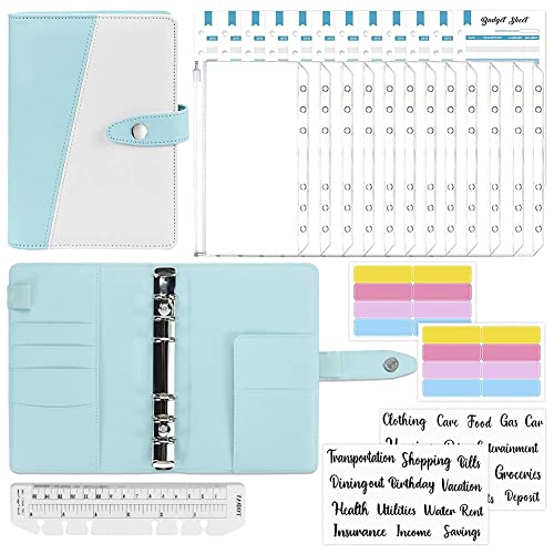 Mocturnity Geldumschläge für die Budgetierung, Budget Binder, 30 Stück Ringbuch Set mit Reißverschlussumschlägen, zum Speichern von Umschlägen Organizer C Mocturnity Geldumschläge für die Budgetierung, Budget Binder, 30 Stück Ringbuch Set mit Reißverschlussumschlägen, zum Speichern von Umschlägen Organizer C von Mocturnity