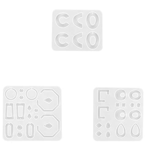 Mocturnity Kristallharz, geometrische Form, unregelmäßig, Ohrring, Halskette, Anhänger, Werkzeug, DIY, Handwerk von Mocturnity