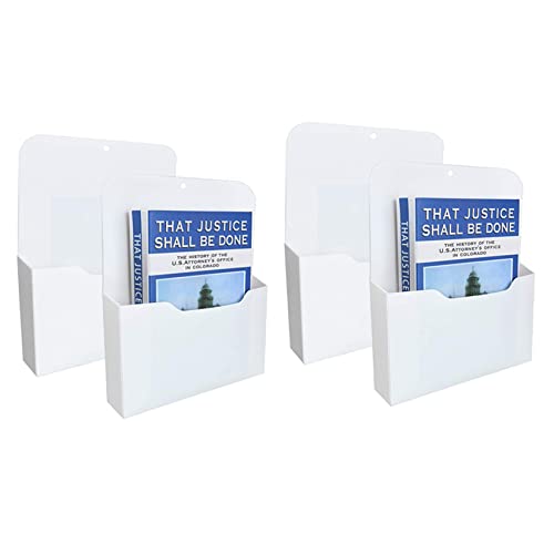 Mocturnity Magnetischer Dateihalter mit 4 Paketen, Papierhalter, Taschenorganizer, Wandordner, Hängeordner, Aufbewahrung von Bürobedarf, Briefe von Mocturnity