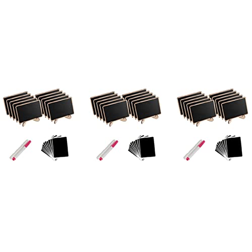 Mocturnity Mini Chalkboard Label, 30 Pack Gerahmte Staffelei Ständer Tafel für Buffet Essen, Hochzeit Tisch Karten von Mocturnity