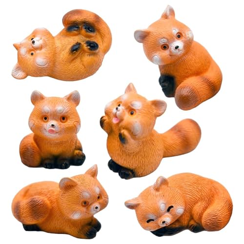 Mocturnity Miniatur-Figuren, Waschbär, 1 Zoll, Set mit roten Cartoon-Figuren, Kuchendekoration aus Kunstharz, niedlich, einfach zu bedienen Mocturnity Miniatur-Figuren, Waschbär, 1 Zoll, Set mit roten Cartoon-Figuren, Kuchendekoration aus Kunstharz, niedlich, einfach zu bedienen von Mocturnity
