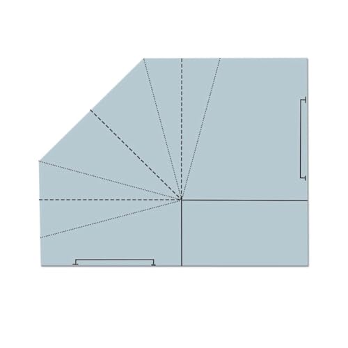 Mocturnity Nähschablone für Lebensmittelkorb, faltbar, aus Stoff, DIY-Schablone für Taschen, 20,3 cm Mocturnity Nähschablone für Lebensmittelkorb, faltbar, aus Stoff, DIY-Schablone für Taschen, 20,3 cm von Mocturnity