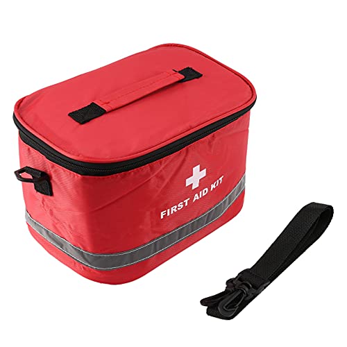 Mocturnity Notfall-Set für den Außenbereich, Campingtasche, Sporttasche, Notfalltasche, medizinisch, zu Hause, Umhängetasche mit auffälligem Kreuz-Symbol aus Nylon, Rot von Mocturnity
