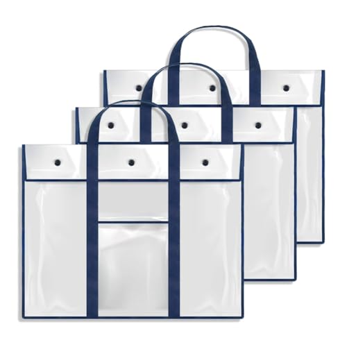 Mocturnity Packung mit 3 Aufbewahrungstaschen für Plakate (73,9 x 61 cm), Pinnwandhalter, Kunstportfoliobehälter für die Organisation des Lehrerklassenzimmers von Mocturnity