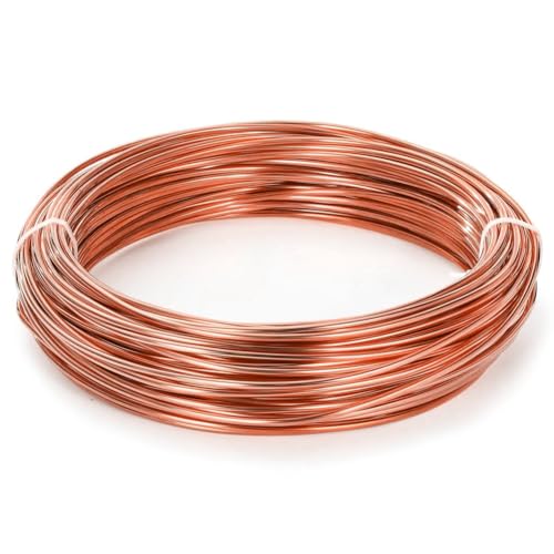 Mocturnity Reiner Kupferdraht, 8 Gauge, 100 m, für Schmuckherstellung, Basteln und Gartenarbeit mit Elektrokultur Mocturnity Reiner Kupferdraht, 8 Gauge, 100 m, für Schmuckherstellung, Basteln und Gartenarbeit mit Elektrokultur von Mocturnity