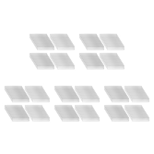 Mocturnity Selbstklebende Etikettenhalter für Regale, 3,1 x 10,9 cm, transparent, für Regal-Etiketten, Kartenfächer, Schubladen für Supermarkt (300 Stück) von Mocturnity