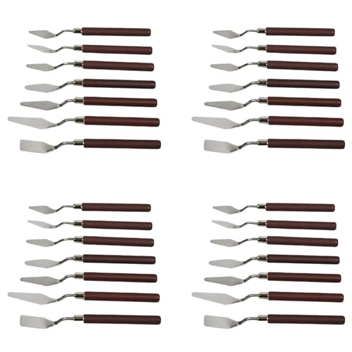 Mocturnity Set mit 28 Messern für Ölmalerei, Schaufel für Ölgemälde, Ölmalerei, Werkzeuge für Acrylmalerei, zum Mischen von Farben von Mocturnity