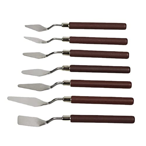 Mocturnity Set mit 7 Messern für Ölmalerei, Schaufel für Ölmalerei, Messer für Ölmalerei, Werkzeuge für Acrylmalerei, zum Mischen von Farben von Mocturnity