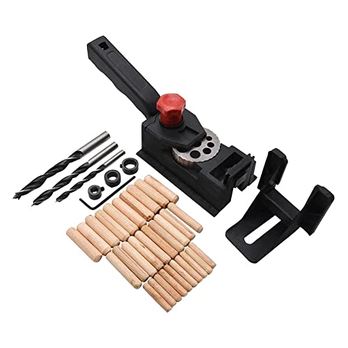 Mocturnity Stanzanleitung für Zapfen, selbstzentrierend, verstellbar, für gerade Löcher mit Holzdübeln, 3-12 mm (38-teiliges Set) von Mocturnity