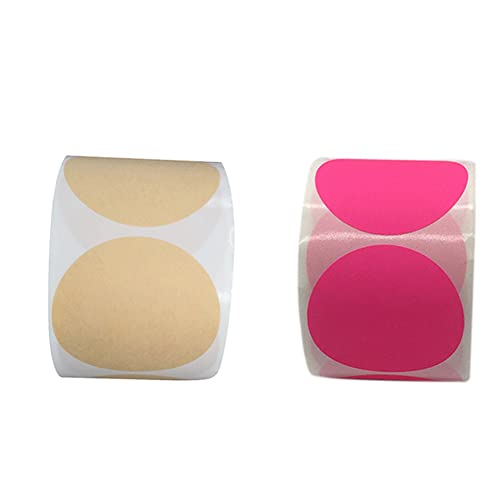 Mocturnity Thermische selbstklebende Etiketten, rund, rund, selbstklebend, 5,1 cm, QR-Code, 500 Stück / 1 Rolle von Mocturnity