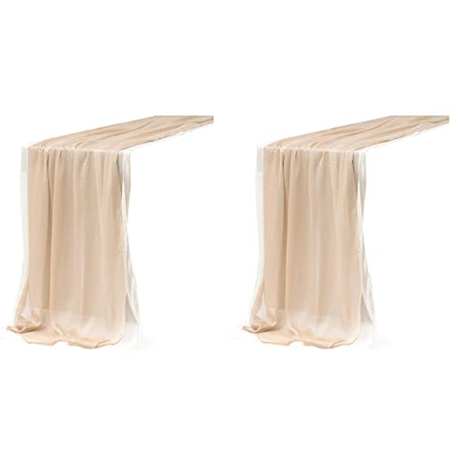 Mocturnity Tisch aus Seidenmusselin (4 Stück) für Dekoration von Brautduschen, Partys, Hochzeiten, Liebsten, Champagner, Rosa von Mocturnity