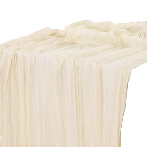 Mocturnity Tischdecke aus Käsestoff, Boho, Country, Beige, geeignet für verschiedene Orte. von Mocturnity