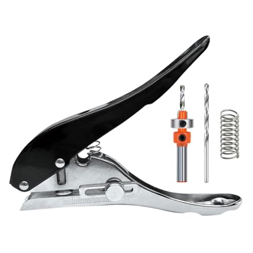 Mocturnity Tragbares Stanzwerkzeug, Einzellocher für Papier, Kunststoff, Karton, Einlocher, robust, für Ausweiskarten von 10 mm Mocturnity Tragbares Stanzwerkzeug, Einzellocher für Papier, Kunststoff, Karton, Einlocher, robust, für Ausweiskarten von 10 mm von Mocturnity