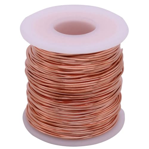 Mocturnity Weicher Kupferdraht, 16 Gauge, 126 Fuß, blanker Kupferdraht, glänzend, Spule mit 1 Pfund von Mocturnity