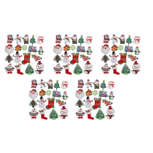 Mocturnity Weihnachten Patches NäHen auf auf Gestickten 90PCS Weihnachts Santa Süße Applikationen für DIY Kleidung Dekorationen von Mocturnity