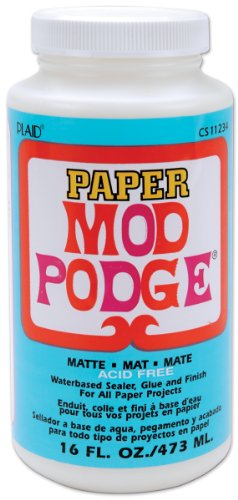 Mod Podge 16oz Matt Papier, Synthetisches Material, Weiss, 15.2 x 6.9 x 6.9 cm von Mod Podge