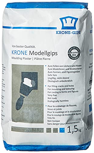 Krone Gips Modellgips, weiß, 1,5 kg von Knorr Prandell