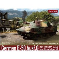 German E50 tank with L68 10.5cm gun von Modelcollect