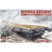 German Railway Schwerer Plattformwagen Type ssys 1+1 pack von Modelcollect