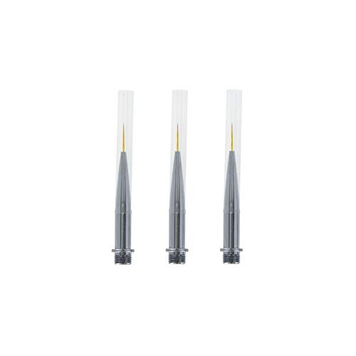 Modelcraft PPB1009 Superfeine Pinselspitzen (9 mm) Set mit 3 Ersatzspitzen für PPB1079 Pinsel, Kunsthaar, Schwarz von Modelcraft