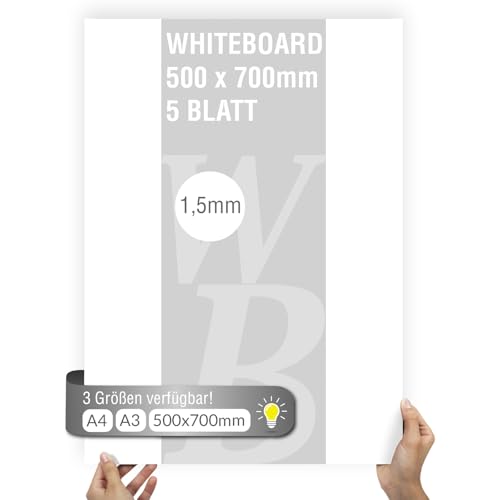 Whiteboard Pappen PARENT (1.5mm, 500x700mm) von Modellbauwerk
