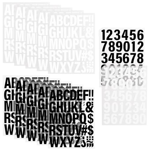 Modixun Buchstaben und Zahlen zum Aufbügeln für Kleidung, 5,1 cm Vinyl-Wärmetransfer-Buchstaben mit A-Z, 0-9 Alphabet-Zahlen zum Aufbügeln, für Stoff-T-Shirt, Schwarz + Weiß, 12 Bögen 500 Stück Modixun Buchstaben und Zahlen zum Aufbügeln für Kleidung, 5,1 cm Vinyl-Wärmetransfer-Buchstaben mit A-Z, 0-9 Alphabet-Zahlen zum Aufbügeln, für Stoff-T-Shirt, Schwarz + Weiß, 12 Bögen 500 Stück von Modixun