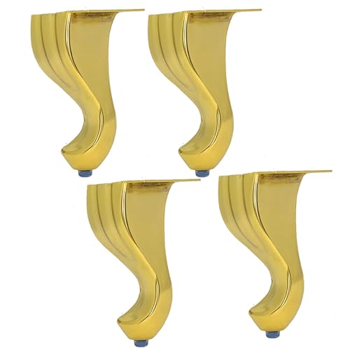 Modmetal 6-Zoll-Möbelbeine aus Metall,4er-Set,kreative Möbelfüße,Beine mit rutschfesten Matten,DIY-Ersatz-Couchbeine für Kommoden,Kleiderschränke,Sofas,Schränke von Modmetal