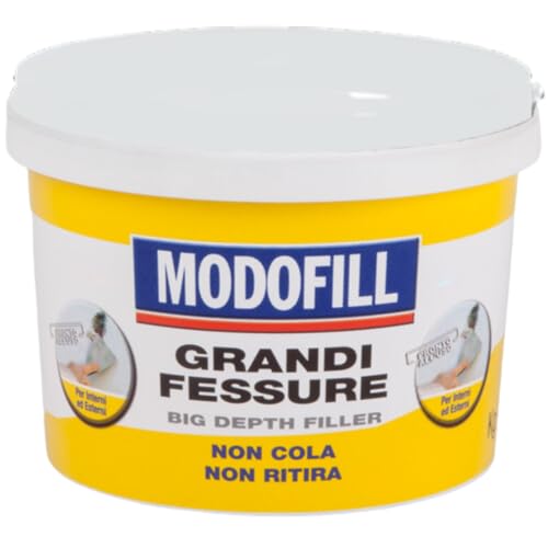 MODOFILL Fertigspachtel - Hochwertige Spachtelmasse zum Ausbessern von großen Löchern und Rissen in der Wand, hohe Füllkraft, Weiß, 1 kg MODOFILL Fertigspachtel - Hochwertige Spachtelmasse zum Ausbessern von großen Löchern und Rissen in der Wand, hohe Füllkraft, Weiß, 1 kg von Modostuc