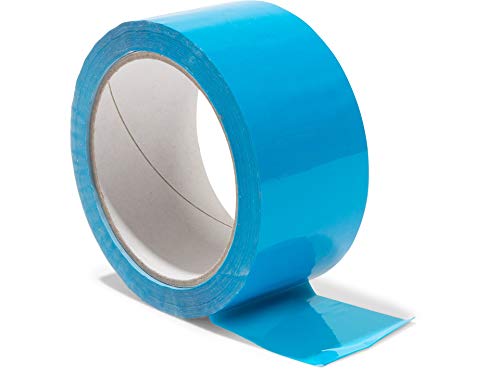 Modulor Verpackungsband, farbiges Klebeband aus Polypropylen, leise abrollendes Paketband mit Acrylatkleber, Breite 5 cm x Länge 66 m, 48 µm dick, hellblau von Modulor