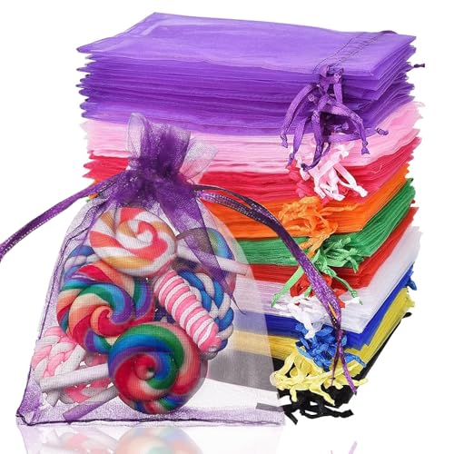 100 Stück Organzasäckchen, 10 x 15 cm Bunt Organzabeutel, Organzabeutel Klein Geschenkbeutel mit Kordelzug, 10 Farben Kleine Säckchen Zum Befüllen für Hochzeit Geburtstag Party 100 Stück Organzasäckchen, 10 x 15 cm Bunt Organzabeutel, Organzabeutel Klein Geschenkbeutel mit Kordelzug, 10 Farben Kleine Säckchen Zum Befüllen für Hochzeit Geburtstag Party von Modurio