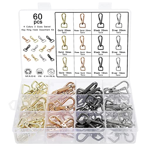 60 Stück Schlüsselanhänger Clip Haken Karabinerhaken Drehhaken Zinklegierung Schlüsselring für DIY Handwerk Schmuck Findung Herstellung Schlüsselbund Schnalle Hundeleine 3 Größen 13 mm 16 mm 20 mm 60 Stück Schlüsselanhänger Clip Haken Karabinerhaken Drehhaken Zinklegierung Schlüsselring für DIY Handwerk Schmuck Findung Herstellung Schlüsselbund Schnalle Hundeleine 3 Größen 13 mm 16 mm 20 mm von Moendergo