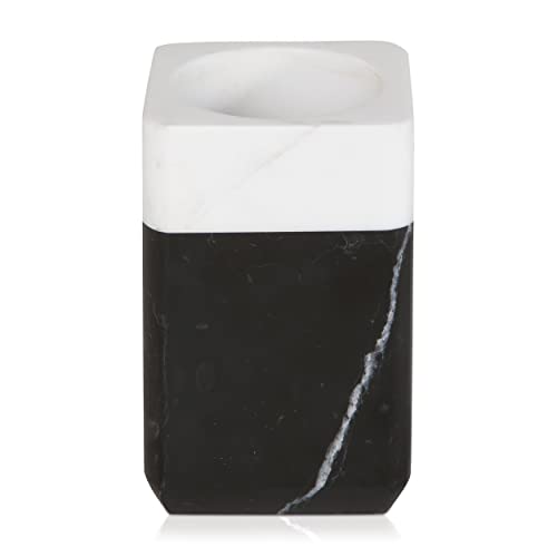 möve Black & White Zahnbüstenhalter aus Marmor, Black/Snow möve Black & White Zahnbüstenhalter aus Marmor, Black/Snow von Möve