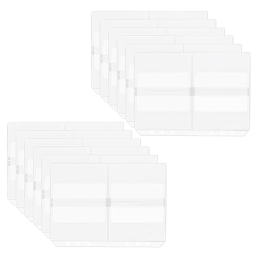 12 Stück A5 Bindertaschen Geldumschläge 6 Löcher Binder Tasche transparent PVC Binder Taschen Dokument Aktenbeutel für lose Blätter Ordner 4 Taschen pro Seiten 12 Stück A5 Bindertaschen Geldumschläge 6 Löcher Binder Tasche transparent PVC Binder Taschen Dokument Aktenbeutel für lose Blätter Ordner 4 Taschen pro Seiten von Mogoostry