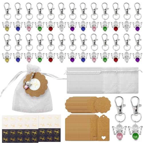 MoguGo 160 PCS Schutzengel Anhänger 40 Set Gastgeschenke Schutzengel Aufkleber Organza Beutel Kraftpapier Schutzengel Gastgeschenke Hochzeit für Hochzeit Gastgeschenke Dankeschön Kommunion Geschenke MoguGo 160 PCS Schutzengel Anhänger 40 Set Gastgeschenke Schutzengel Aufkleber Organza Beutel Kraftpapier Schutzengel Gastgeschenke Hochzeit für Hochzeit Gastgeschenke Dankeschön Kommunion Geschenke von MoguGo