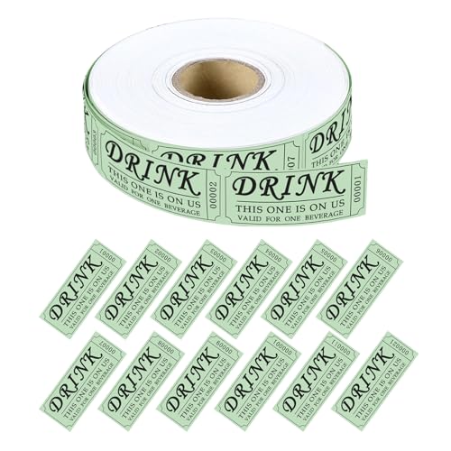 Moguri 1 Rolle mit 1000 Stück Getränkewertmarken Grün, Party Lose für Events, Tombola und Hochzeiten, Gutschein für EIN Freigetränk, Wertmarken für Feste und Veranstaltungen Moguri 1 Rolle mit 1000 Stück Getränkewertmarken Grün, Party Lose für Events, Tombola und Hochzeiten, Gutschein für EIN Freigetränk, Wertmarken für Feste und Veranstaltungen von Moguri